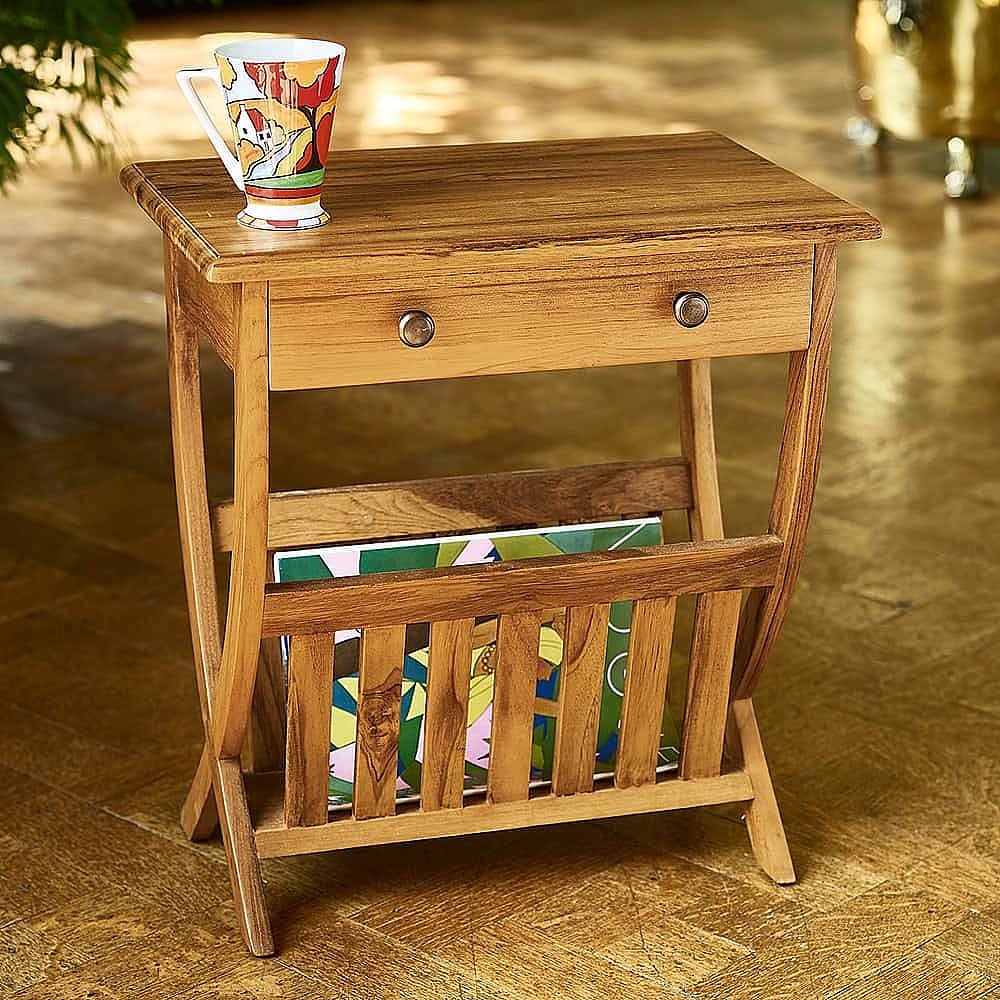 Bauhaus Teak Magazine Table