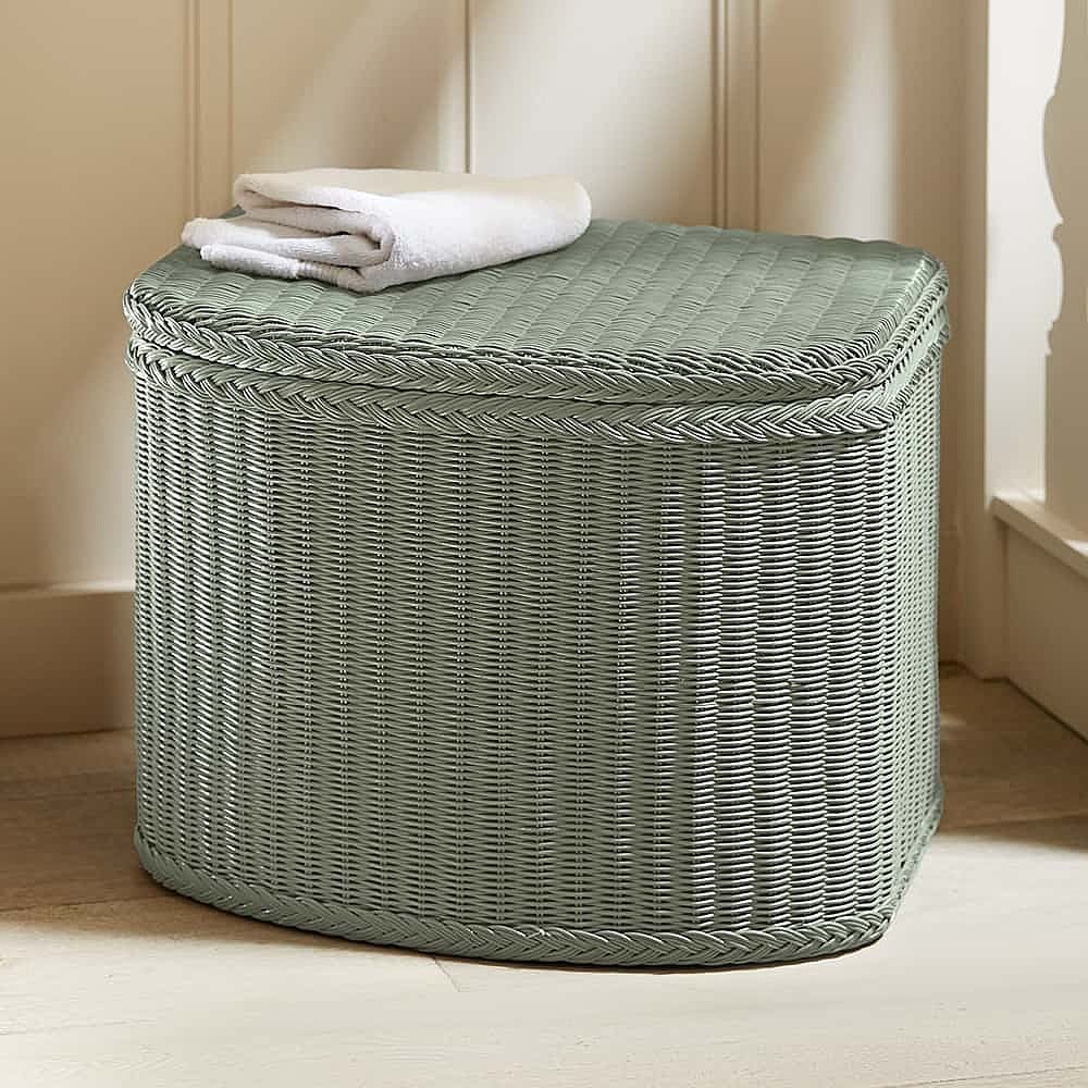 Belvedere Cane Linen Basket