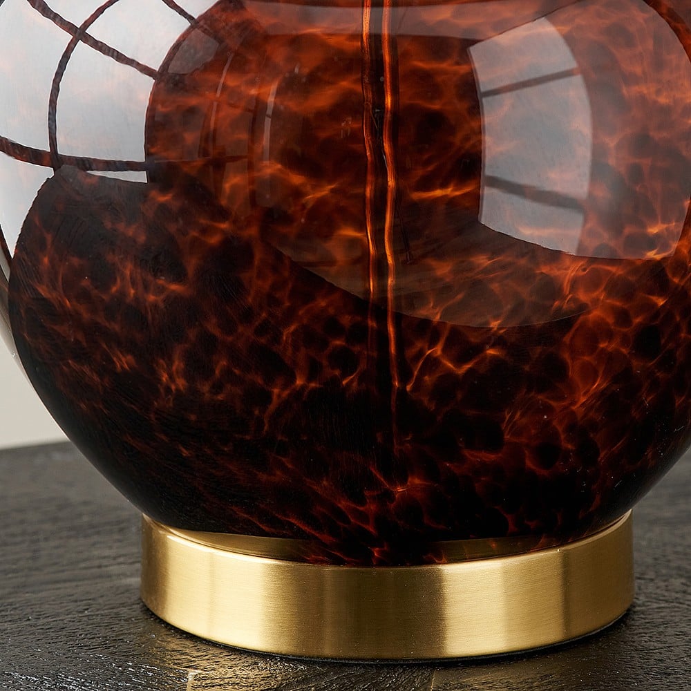 Eltham Tortoiseshell Glass Lamp