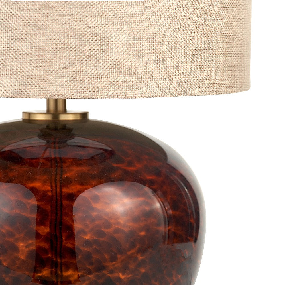 Eltham Tortoiseshell Glass Lamp