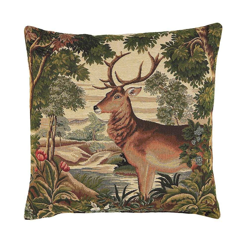 Forest Stag Tapestry Cushion