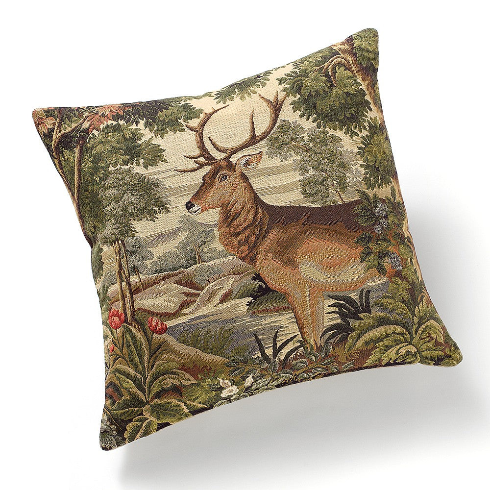 Forest Stag Tapestry Cushion