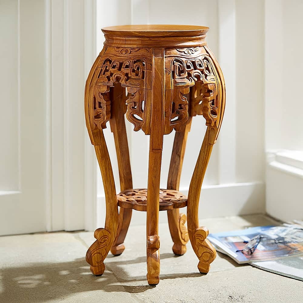 Qing Carved Teak Table