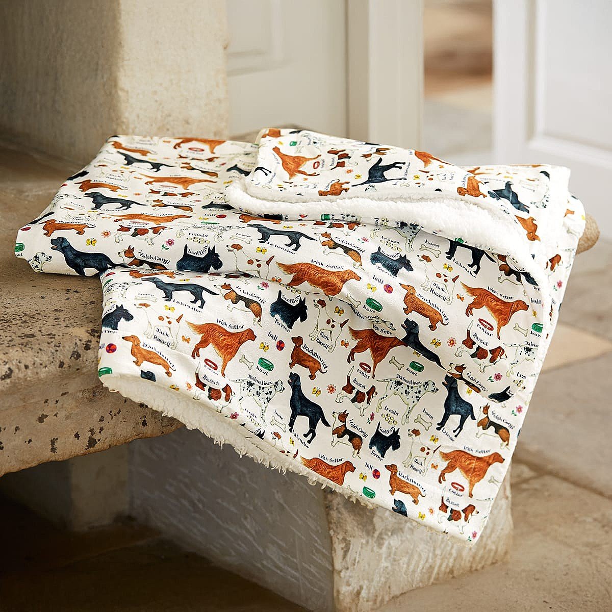 Dog Breeds Throw
