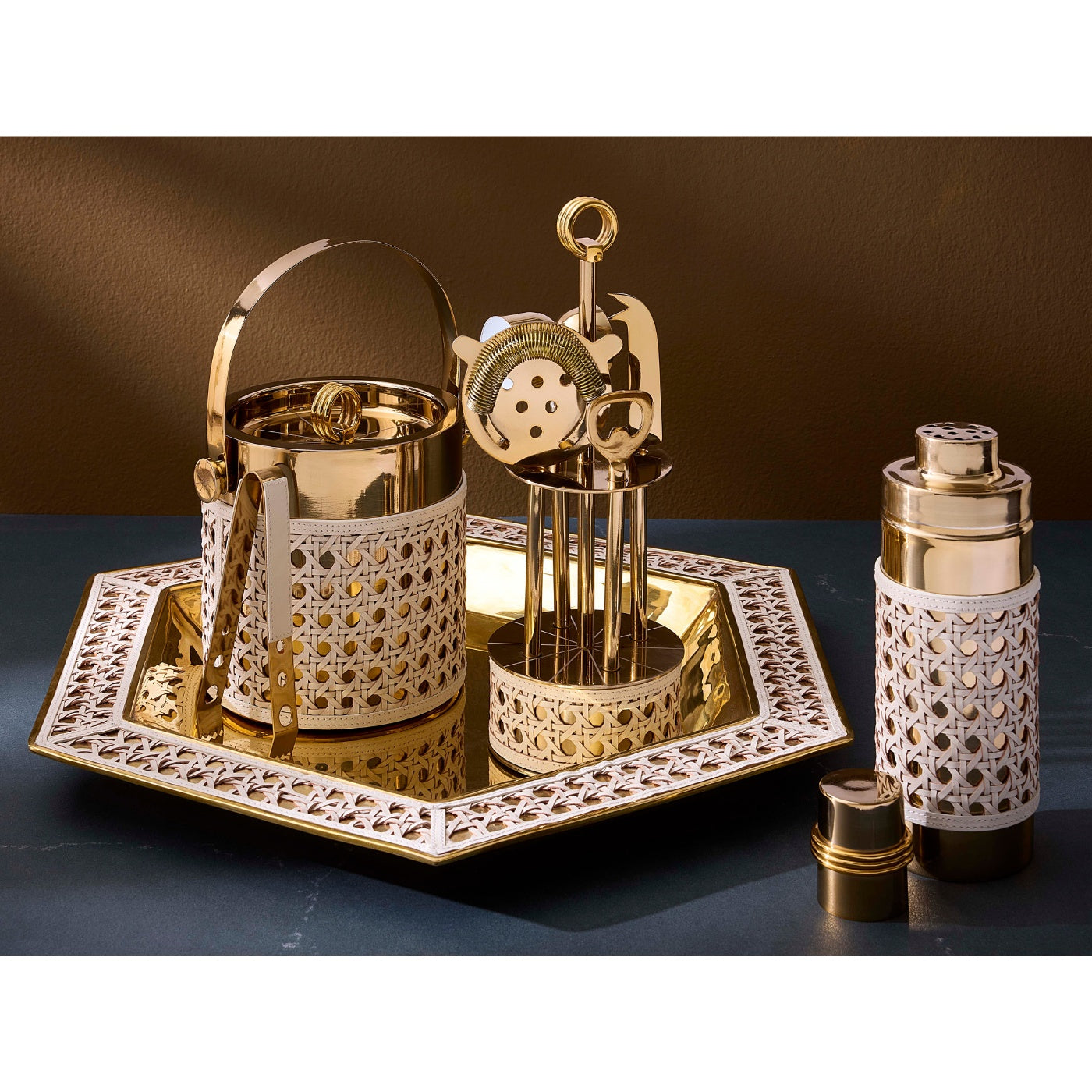 Basketweave Cocktail Shaker