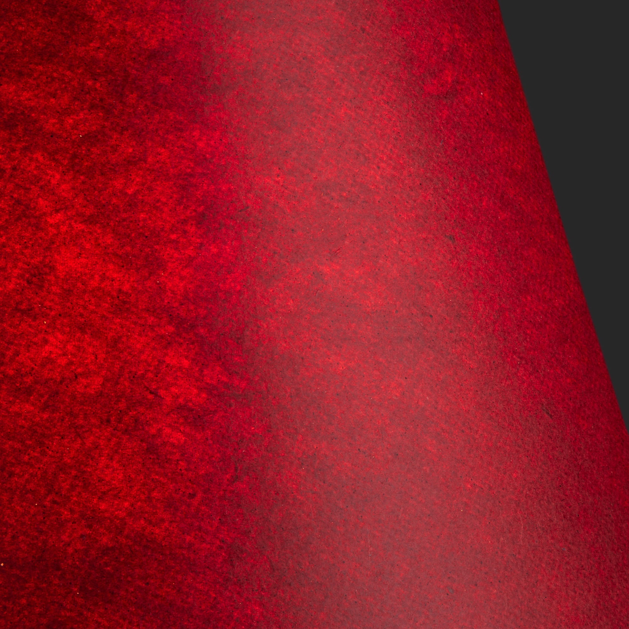 25cm empire shade in Beetroot hand made parchment with azure tape