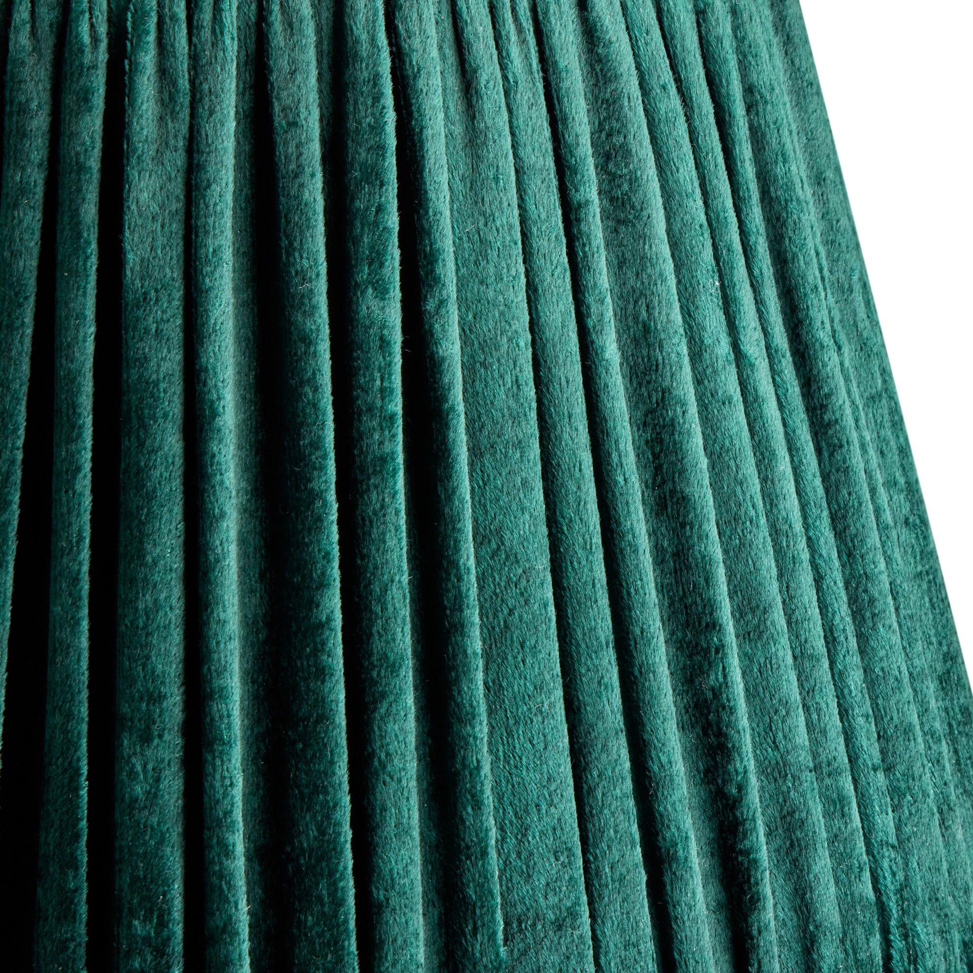 30cm straight empire Shade in emerald silk velvet
