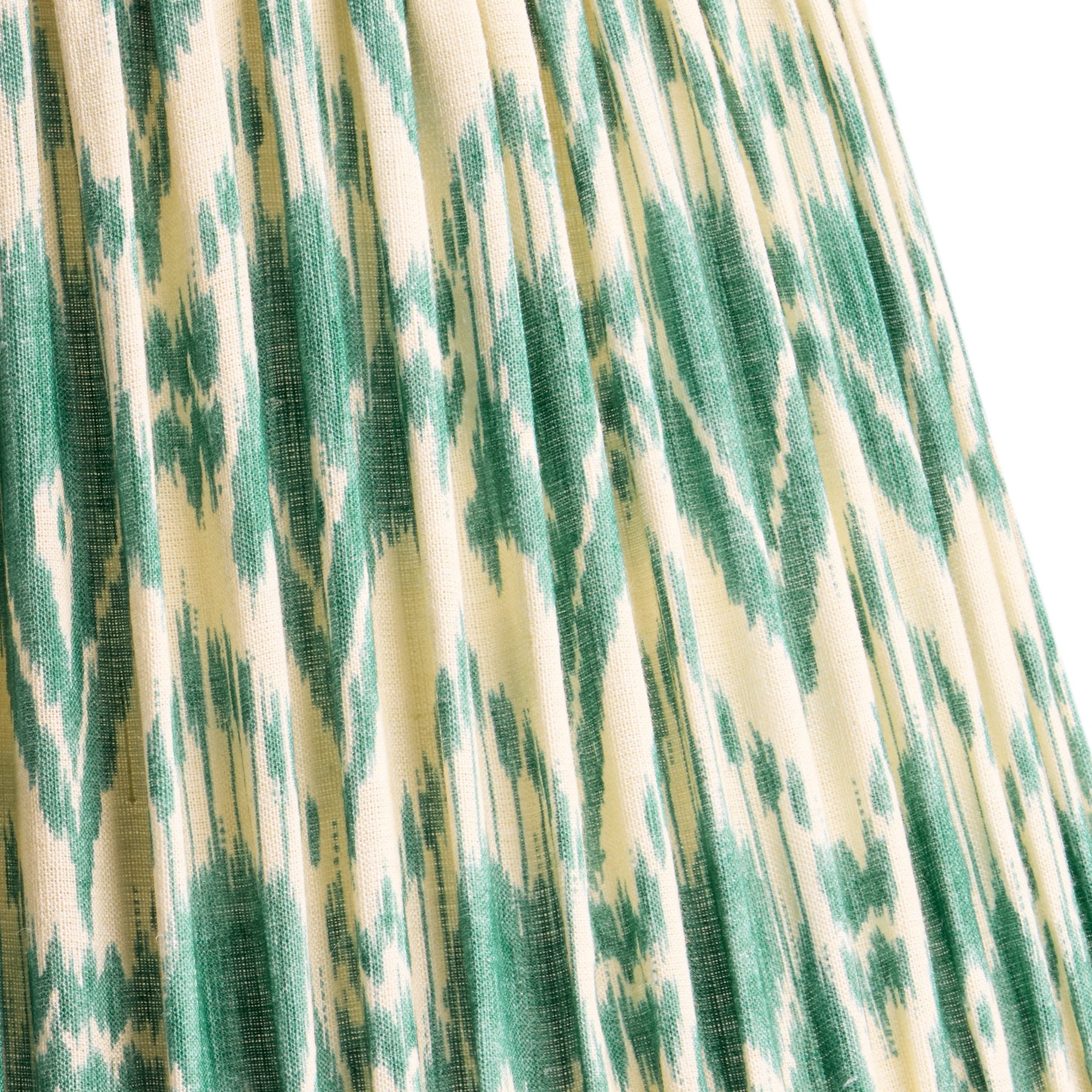 50cm straight empire shade with adjustable gimbal in teal Zaraband gathered linen by GP & J Baker