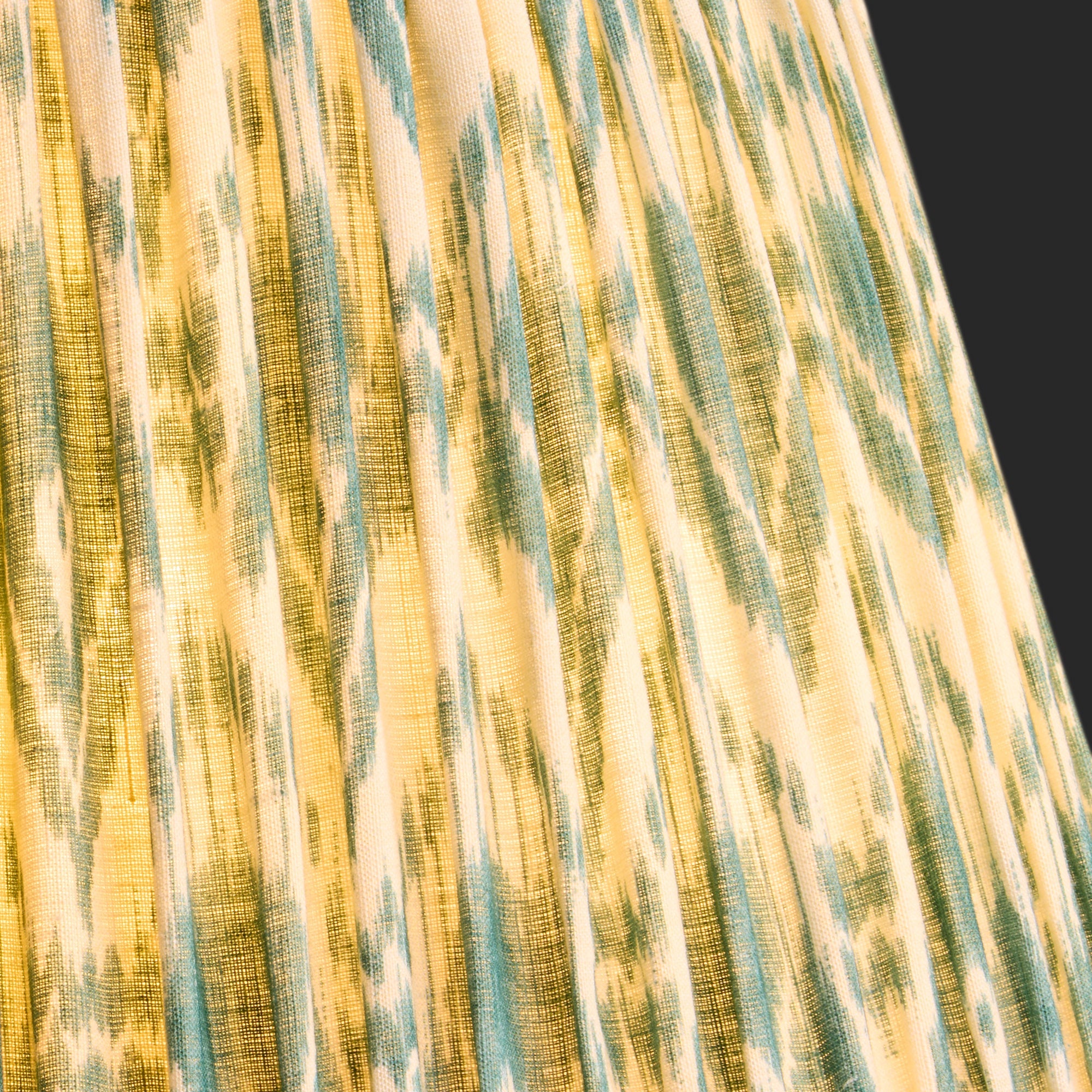 50cm straight empire shade with adjustable gimbal in teal Zaraband gathered linen by GP & J Baker