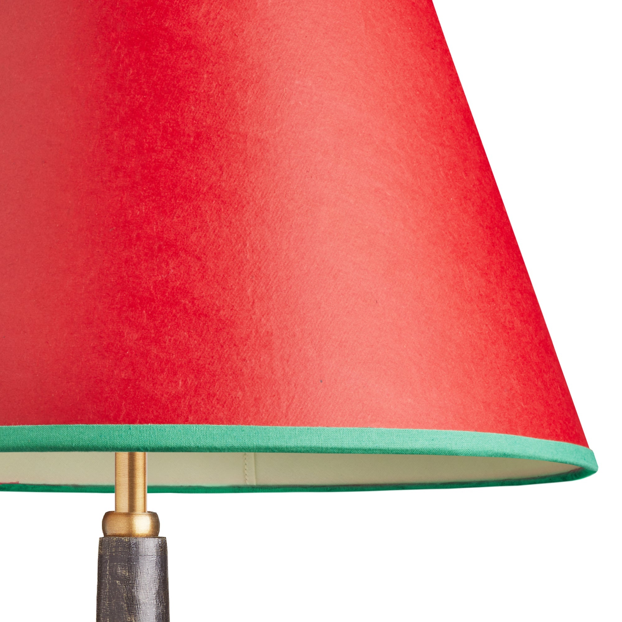 45cm straight empire shade in Tomato hand made parchment