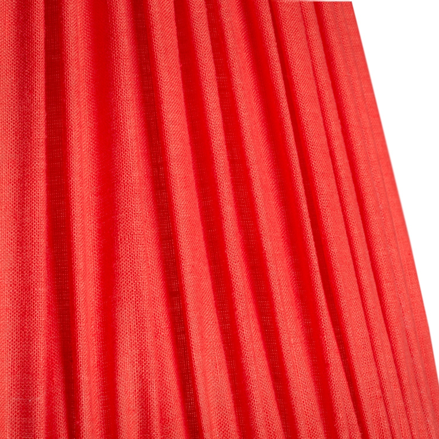 50cm gathered straight empire shade with carrier in flame stone washed linen