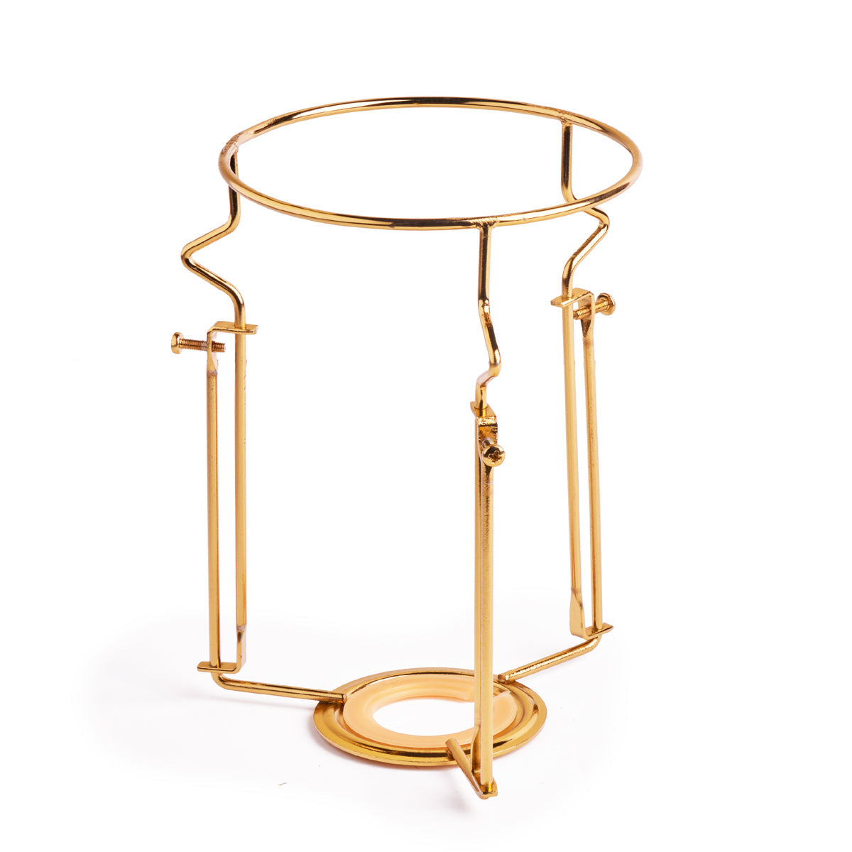 50cm gathered straight empire shade with carrier in flame stone washed linen