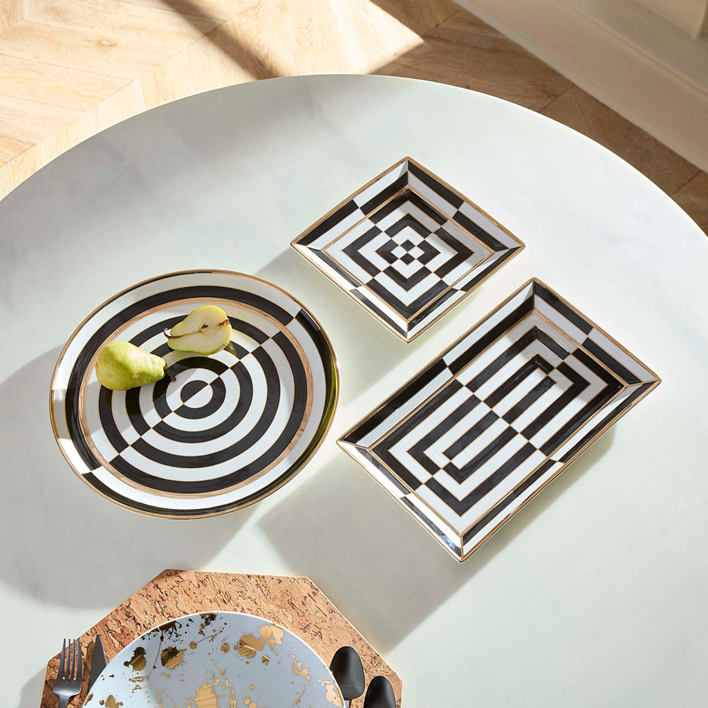 Op Art Rectangle Serving Tray