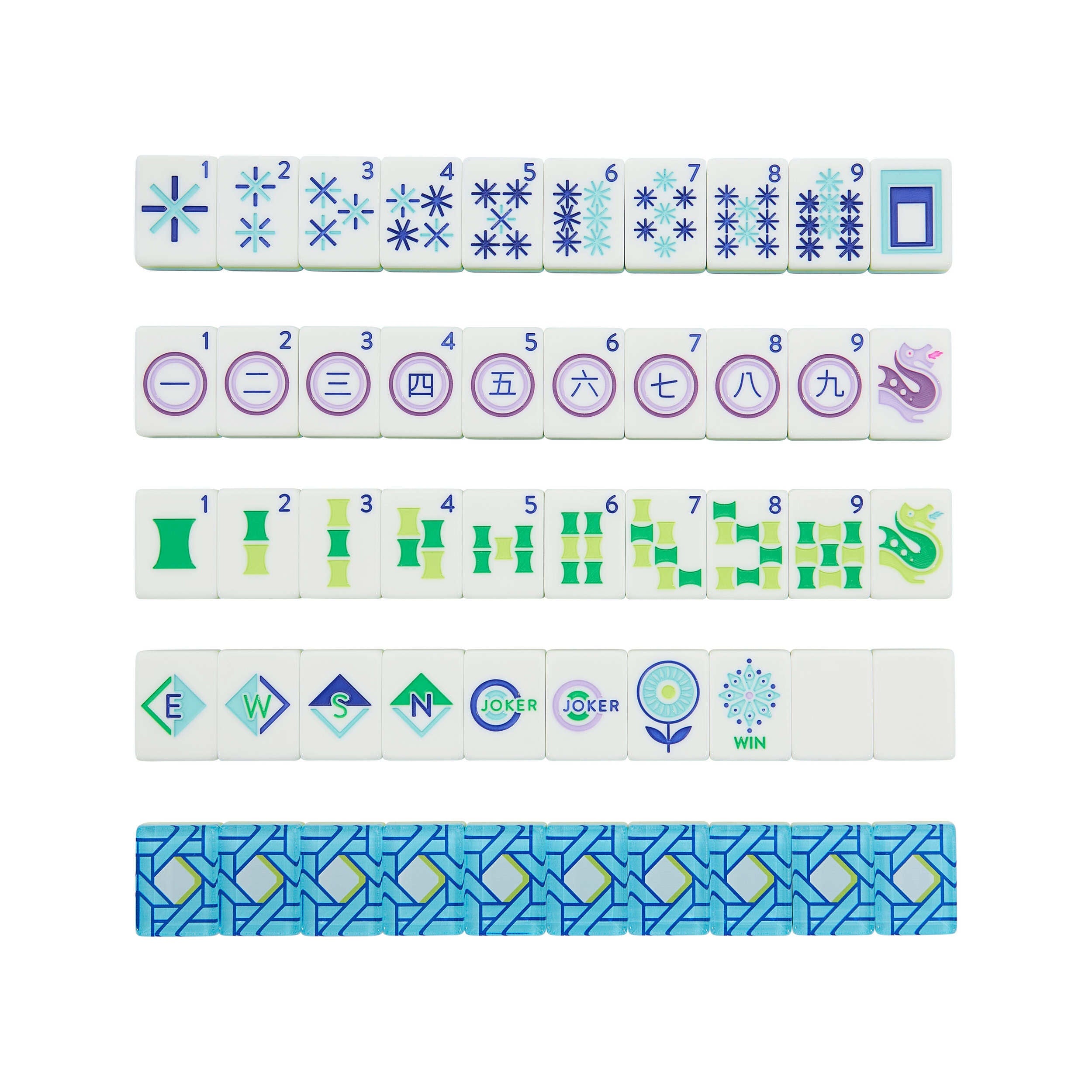 Basketweave Mahjong Set