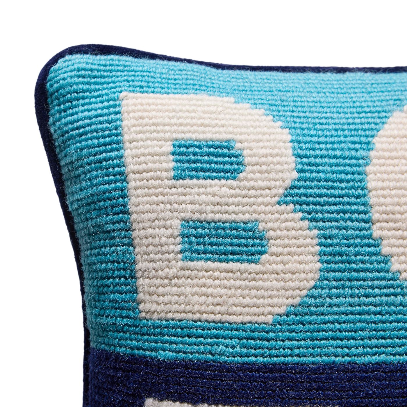 Boy Toy Needlepoint Cushion