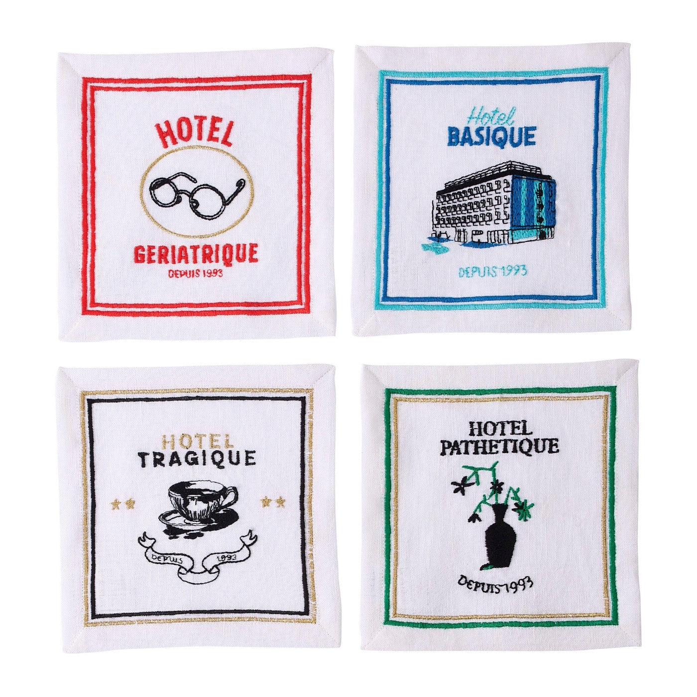 Hôtel De Rêve Cocktail Napkins