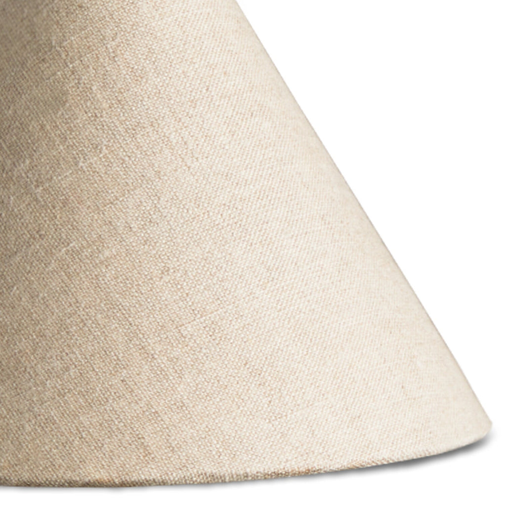 18cm cone shade in natural linen