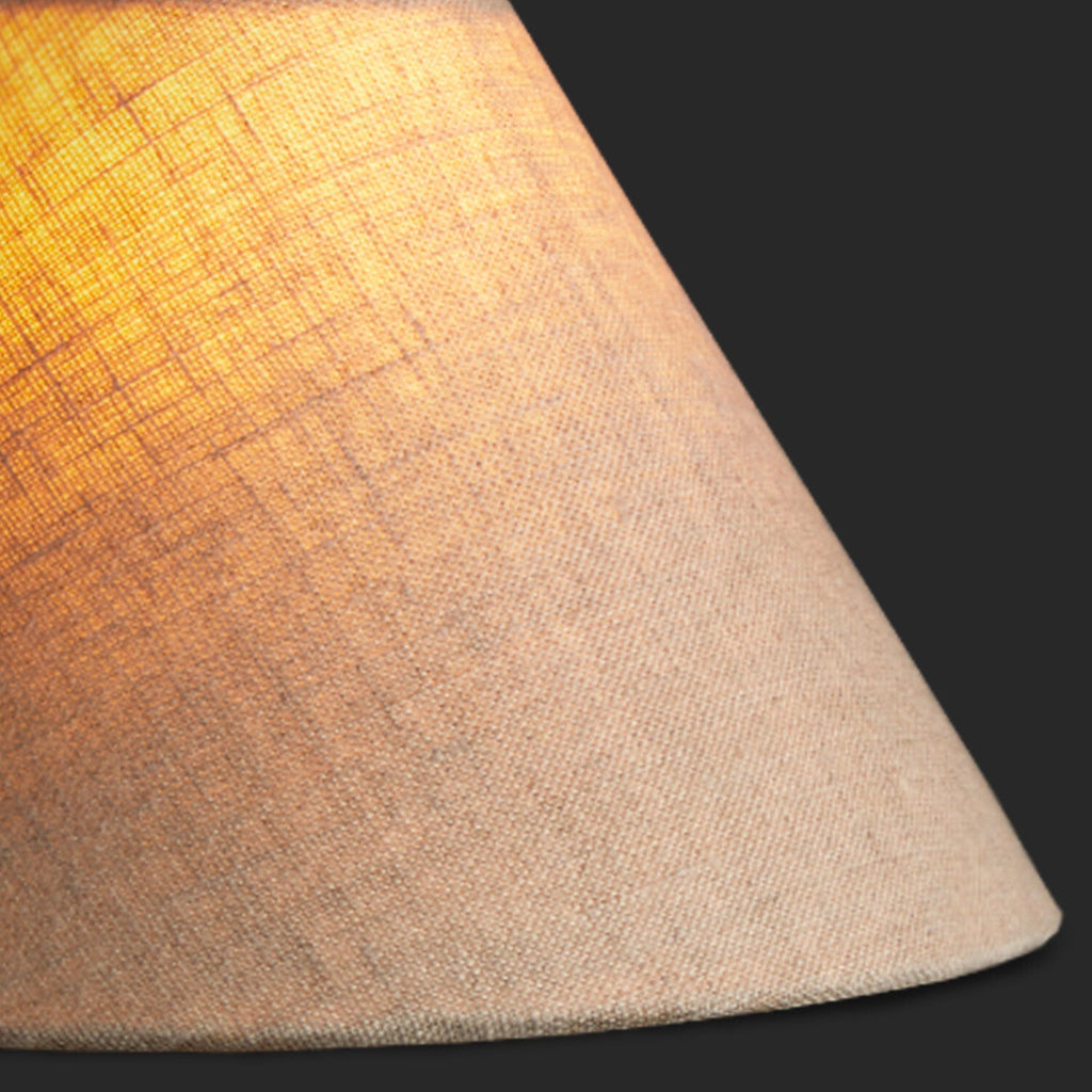 18cm cone shade in natural linen