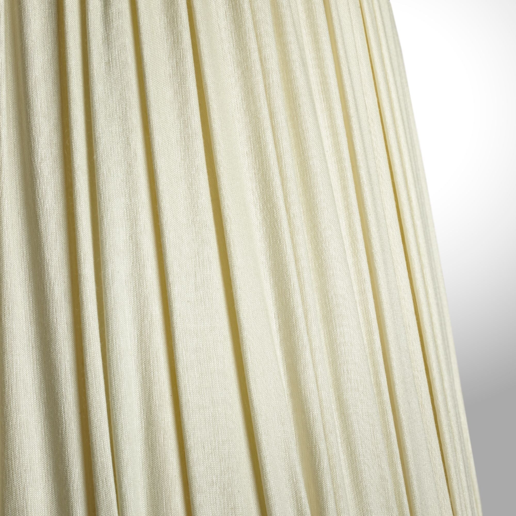 40cm tall tapered gathered lampshade in stone taj silk