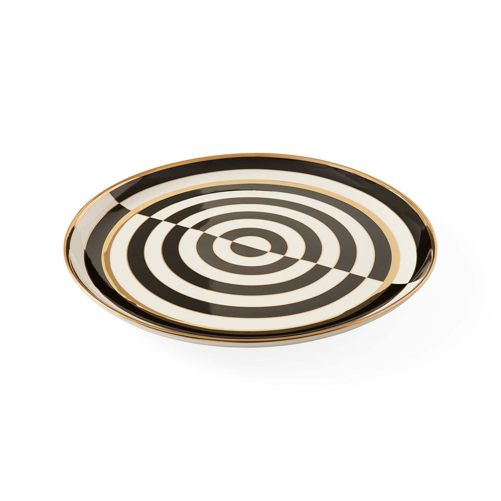 Op Art Round Tray