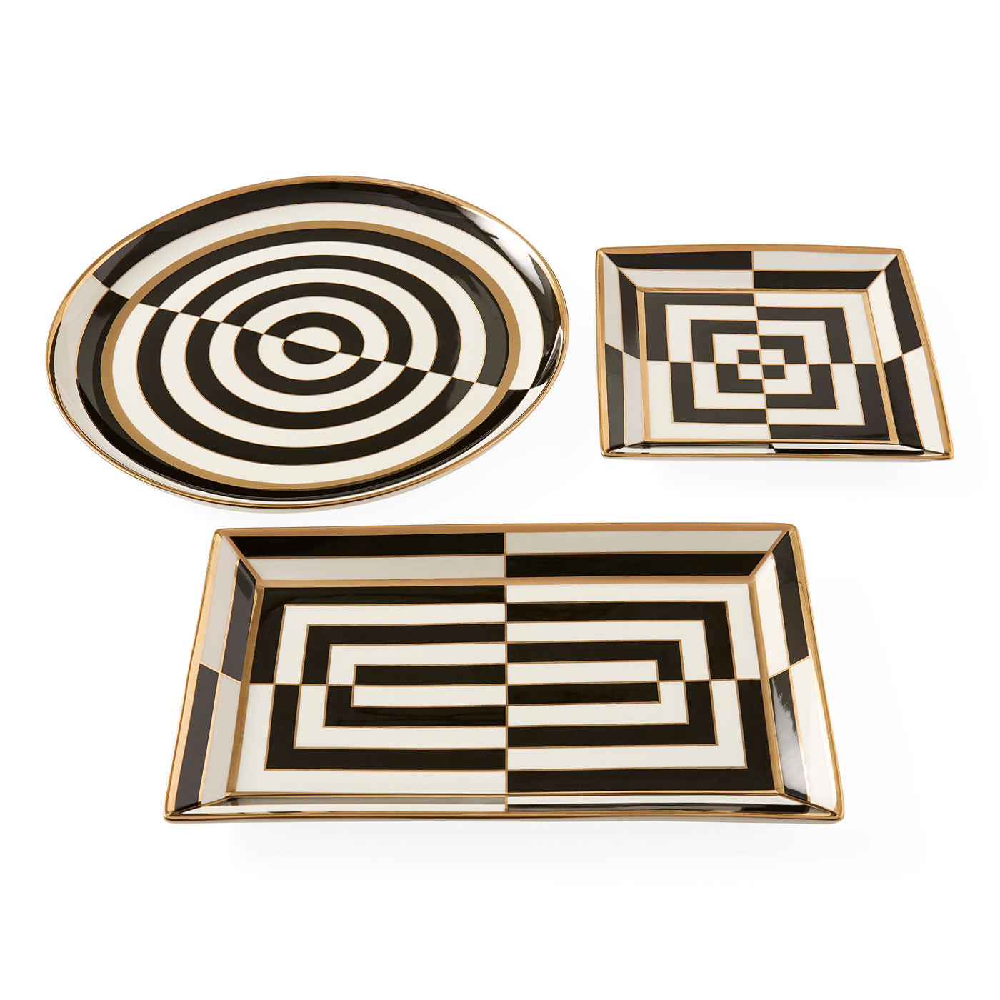 Op Art Rectangle Serving Tray