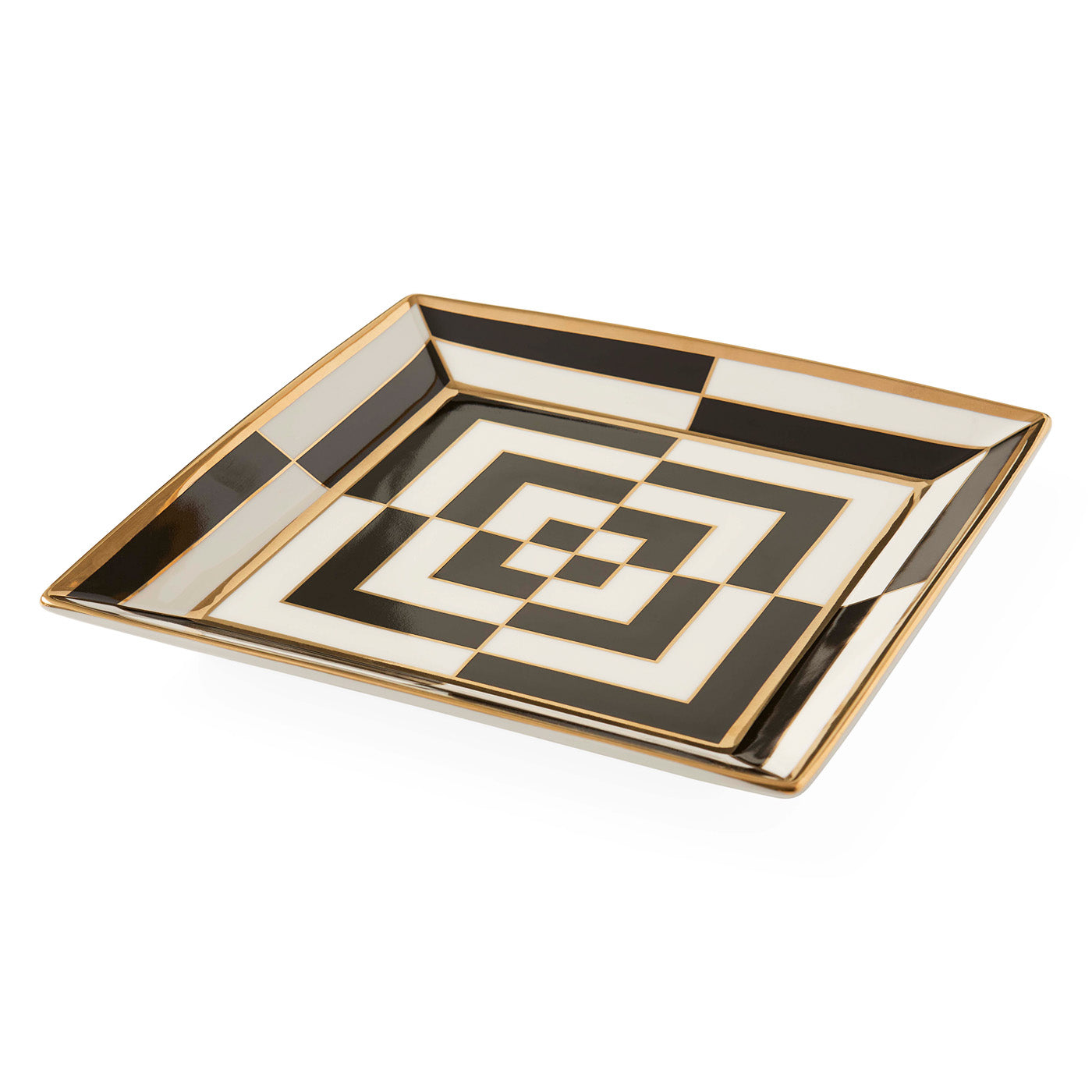 Op Art Square Serving Tray