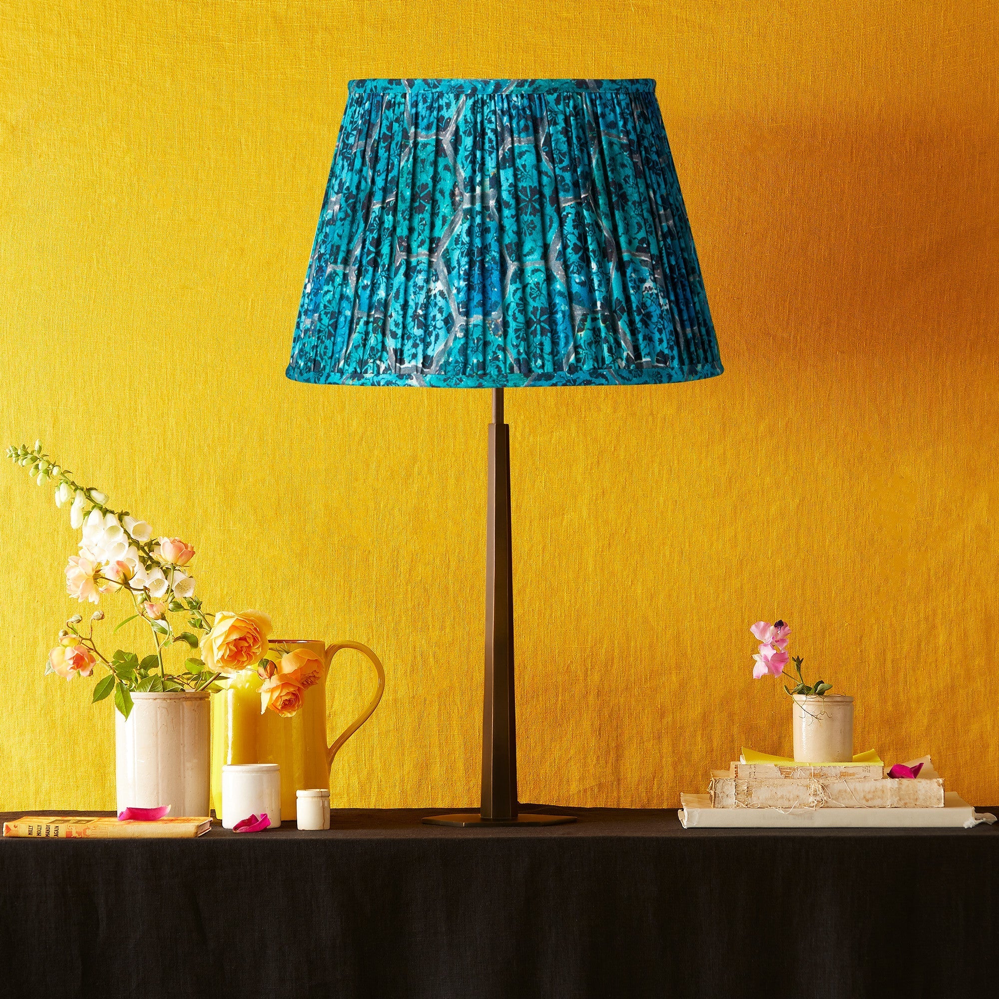 30cm empire shade in Selene printed cotton in aid of The Hands Up Foundation